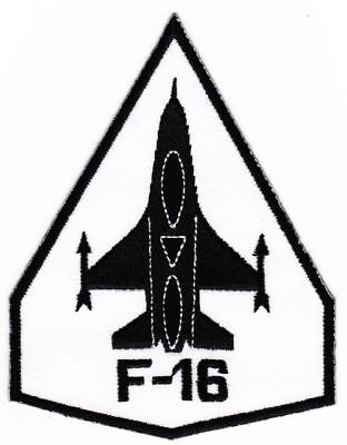 ao82★F-16 Fighter Aufnäher Flugzeug Jet Düsenjet Bügelbild Patch 8,5 x 11 cm