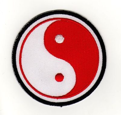 af48★Yin Yang Sign Patch Iron-On Application Yoga 7.8 x 7.8 cm