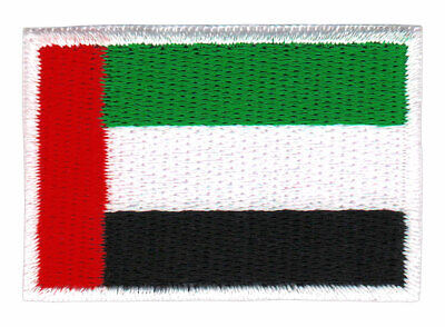 as89★Vereinigte Arabische Emirate Flagge Klein Aufnäher Bügelbild 4,7 x 3,2 cm