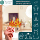 ag19★Feuer Flamme Aufnäher zum aufbügeln Bügelbild Patch Flicken 9,6 x 8,4 cm-6