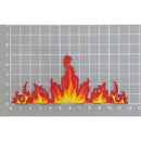 ag94★Feuer Flamme Aufnäher zum aufbügeln Bügelbild Patch Applikation 11,8 x 5 cm-4