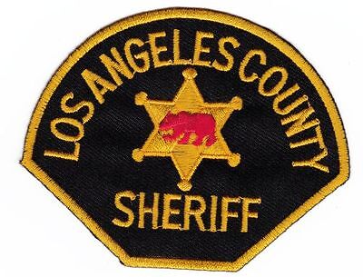 am20★Los Angeles County Sheriff Aufnäher Bügelbild Patch Applikation 10 x 8 cm
