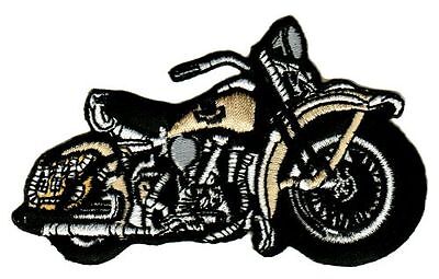 bb40★Motorrad Biker Aufnäher aufbügeln Bügelbild Bügelflicken Patch 9,5 x 5,6cm