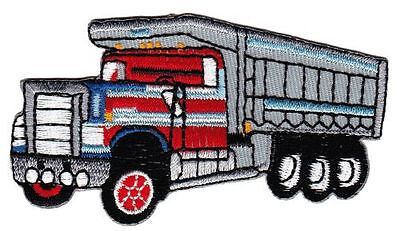 bf87★LKW Laster Kipper Aufnäher Bügelbild Patch Bügelflicken Flicken 8,5 x 4,5cm