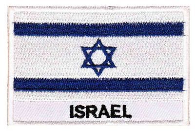 be98★Flagge Israel Aufnäher Applikation Bügelbild Patch Flicken Neu 7,4 x 4,8 cm