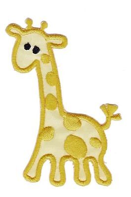 bc87★Giraffe Gelb Aufnäher zum aufbügeln Bügelbild Bügelflicken Patch 5 x 7 cm