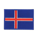 bb67★Island Flagge Aufnäher zum aufbügeln Bügelbild Flicken Patch 7,3 x 5 cm-1