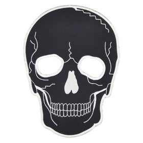 #Backpatch #47 Black Skull Biker Back Patch Back Patch Size 15.5 x 21 cm