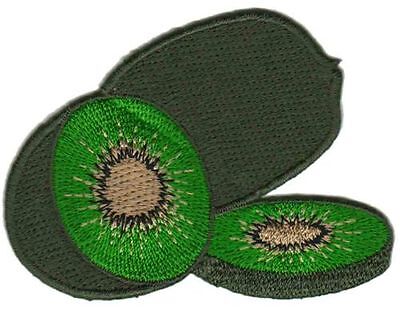 bc50★Kiwi Aufnäher aufbügeln Bügelbild Bügelflicken Patch aufnähen 7,8 x 5,8 cm