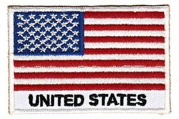 be99★Flagge USA Amerika Aufnäher Applikation Bügelbild Patch Flicken 7,4 x 4,8cm