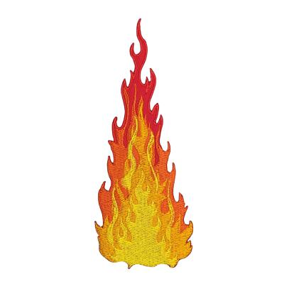ae84★Feuer Flamme Aufnäher aufbügeln Bügelbild Patch Applikation 4,7 x 11,8 cm