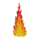 ae84★Feuer Flamme Aufnäher aufbügeln Bügelbild Patch Applikation 4,7 x 11,8 cm-1