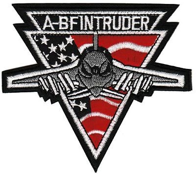 bc20★A-BF Intruder USA Flagge Aufnäher Patch Bügelbild Flugzeug Jet 10 x 9 cm