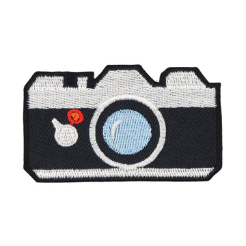 #aa83 Kamera Gestickt Aufnäher Bügelbild Applikation Patch Größe 7,2 x 4,3 cm