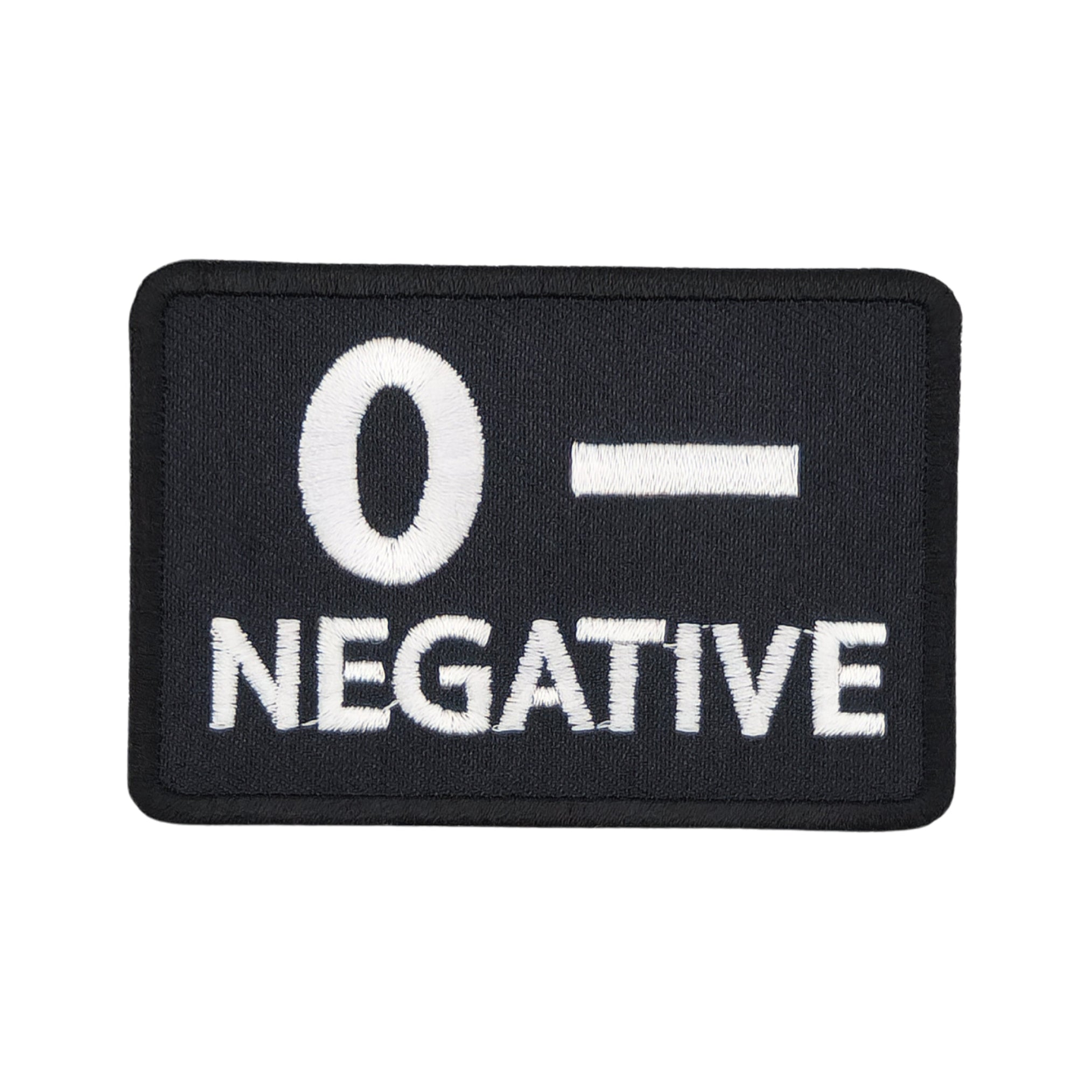 #be30 Blood Group 0 - Negative Zero Patch Iron-On Application Patch Size 7.5 x 5.0 cm