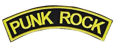 bf01★Punk Rock Musik Aufnäher zum aufbügeln Bügelbild Patch Applikation 12 x 4cm