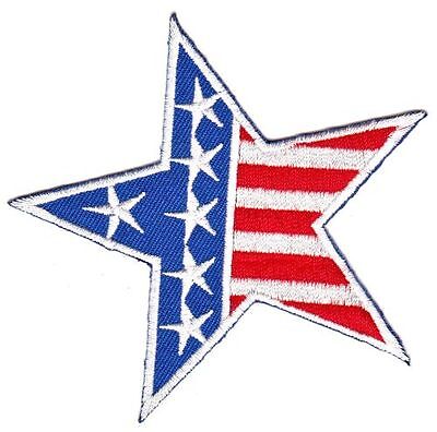 as81★Stern USA Flagge Aufnäher Bügelbild Applikation Patch Flicken 8,5 x 8,5 cm