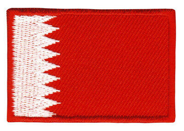 ak54★Bahrain Flagge Klein Aufnäher zum aufbügeln Bügelbild Patch 4,9 x 3,3 cm