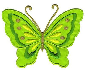 ah22★Schmetterling Groß Aufnäher Bügelbild Applikation Patch Flicken 11 x 8 cm