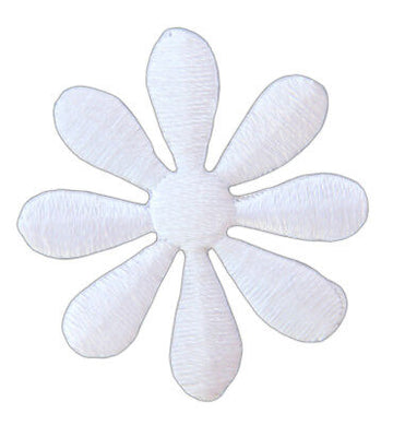 ap24★Blüte klein Weiß Blume Aufnäher zum aufbügeln Bügelbild Patch 3,5 x 3,5 cm