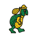 #aa53 Schildkröte Grün Aufnäher Bügelbild Applikation Patch Größe 4,8 x 8,4 cm-1