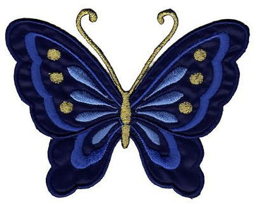 ah25★Schmetterling Groß Aufnäher Bügelbild Applikation Patch Flicken 11 x 8 cm
