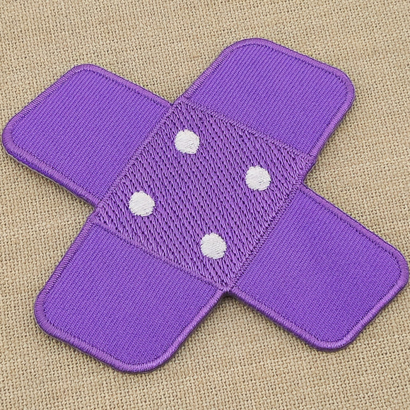 #ah95 Pflaster Lila Hosenpflaster Flicken Aufnäher Bügelbild Applikation Patch Größe 7,3 x 7,3 cm