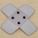 #ah97 Pflaster Grau Hosenpflaster Flicken Aufnäher Bügelbild Applikation Patch Größe 7,3 x 7,3 cm-2
