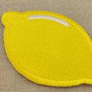 #aa68 Zitrone Gelb Aufnäher Bügelbild Patch Applikation Größe 7,0 x 4,7 cm-2