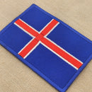 bb67★Island Flagge Aufnäher zum aufbügeln Bügelbild Flicken Patch 7,3 x 5 cm-2