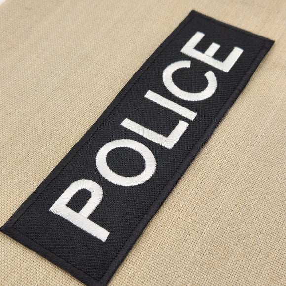 ag33★Police Security Aufnäher aufbügeln Bügelbild Karneval Kostüm Patch 13 x 4cm