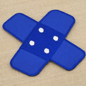 #ah96 Plaster Blue Dark Blue Trouser Plaster Patch Iron-On Application Patch Size 7.5 x 7.0 cm - 0