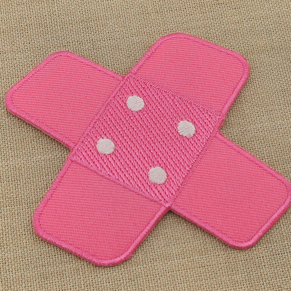 #bg07 Pflaster Rosa Pink Hosenpflaster Flicken Aufnäher Bügelbild Applikation Patch Größe 7,3 x 7,3 cm