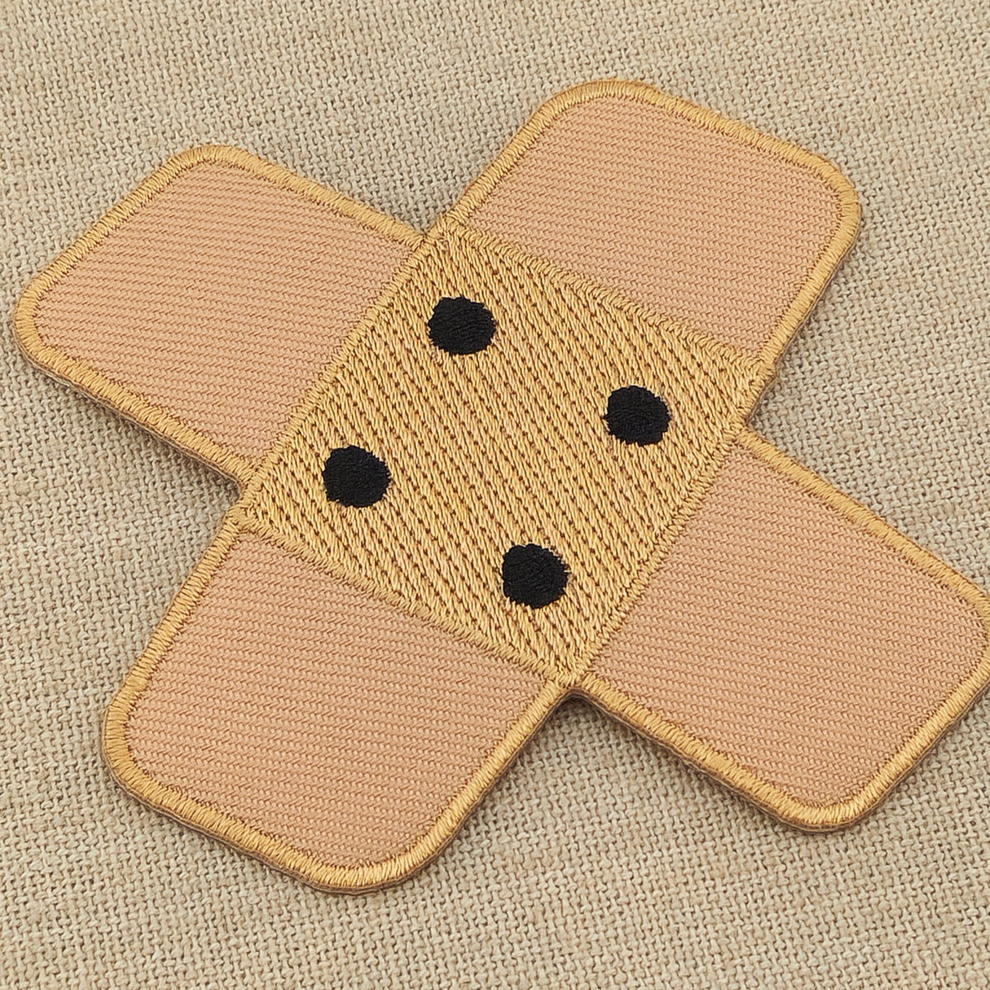 #bg06 Plaster Beige Brown Trouser Plaster Patch Iron-On Application Patch Size 7.5 x 7.0 cm