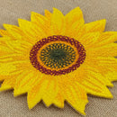 #ah83 Sonnenblume Blüte Aufnäher Patch Applikation Bügelbild Größe 6,5 x 6,5 cm-2