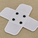 #ah91 Pflaster Weiß Hosenpflaster Flicken Aufnäher Bügelbild Applikation Patch Größe 7,3 x 7,3 cm-2