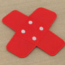 #ah94 Pflaster Rot Hosenpflaster Flicken Aufnäher Bügelbild Applikation Patch Größe 7,3 x 7,3 cm-2