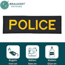 #ac30 Police Badge Security Patch USA Patch Application Iron-On Carnival Costume Size 12.7 x 3.9 cm-3