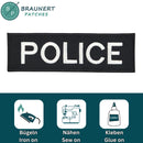 ag33★Police Security Aufnäher aufbügeln Bügelbild Karneval Kostüm Patch 13 x 4cm-3