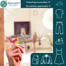 #aa61 Vogel Pfau Fasan Rot Aufnäher Bügelbild Applikation Patch Größe 11,0 x 6,8 cm-3