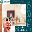 #aa46 Baby Ameise Schwarz Aufnäher Bügelbild Applikation Patch Größe 5,5 x 4,8 cm-3