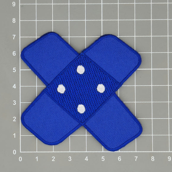 #ah96 Pflaster Blau Dunkelblau Hosenpflaster Flicken Aufnäher Bügelbild Applikation Patch Größe 7,3 x 7,3 cm