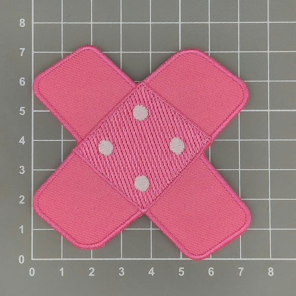 #bg07 Pflaster Rosa Pink Hosenpflaster Flicken Aufnäher Bügelbild Applikation Patch Größe 7,3 x 7,3 cm