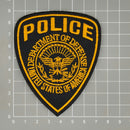 au08★Police Aufnäher zum aufbügeln Bügelbild USA Patch Karneval Kostüm 7,5 x 9cm-4