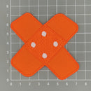 #bg09 Pflaster Orange Hosenpflaster Flicken Aufnäher Bügelbild Applikation Patch Größe 7,3 x 7,3 cm-4