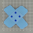#bg08 Pflaster Blau Hellblau Hosenpflaster Flicken Aufnäher Bügelbild Applikation Patch Größe 7,3 x 7,3 cm-4