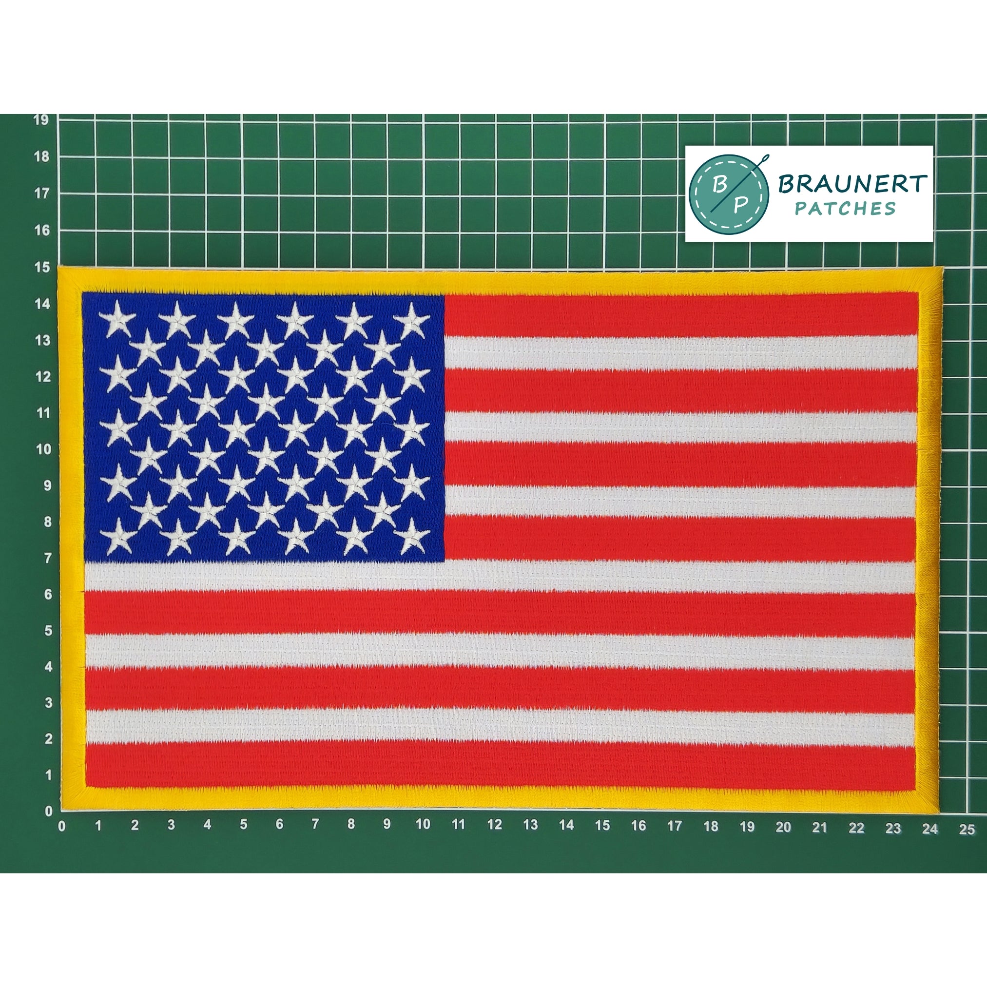 #Backpatch #26 Flag USA America Back Patch Large 24.2 x 14.8 cm