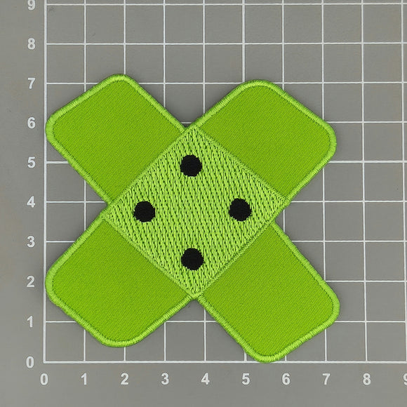 #ah93 Pflaster Grün Hosenpflaster Flicken Aufnäher Bügelbild Applikation Patch Größe 7,3 x 7,3 cm