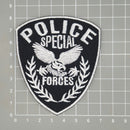ah63★Police Special Forces Aufnäher Bügelbild Applikation Patch Kostüm 7 x 8 cm-4