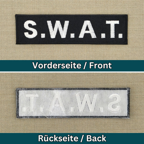 an16★S.W.A.T. Aufnäher Bügel Bild Police SWAT Patch Flicken Kostüm 11,2 x 3,1 cm